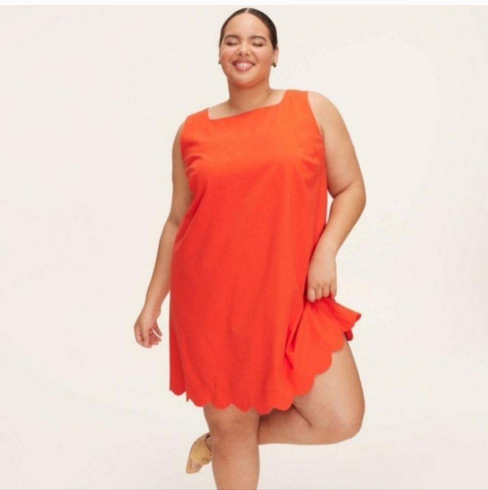 NWT Kate Spade X Target Red Mini Dress Lined Sleeveless Scalloped Hem Size XXL